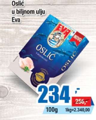 Oslić u biljnom ulju Eva