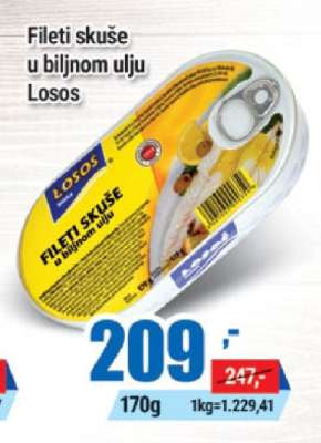 Fileti skuše u biljnom ulju