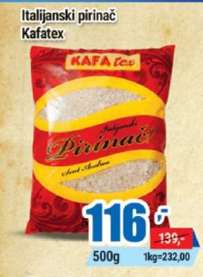 Italijanski pirinač Kafatex
