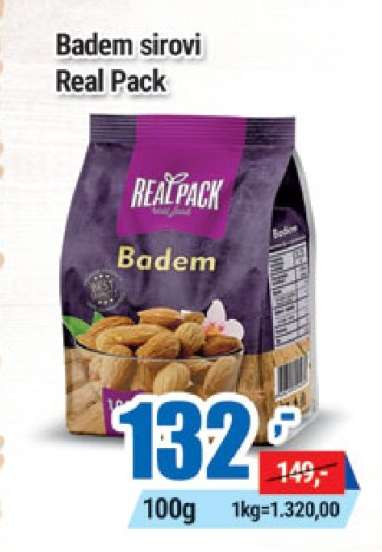 Badem sirovi Real Pack