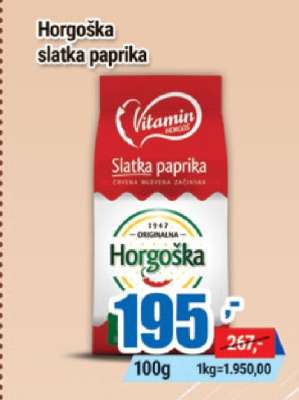 HORGOŠKA SLATKA PAPRIKA