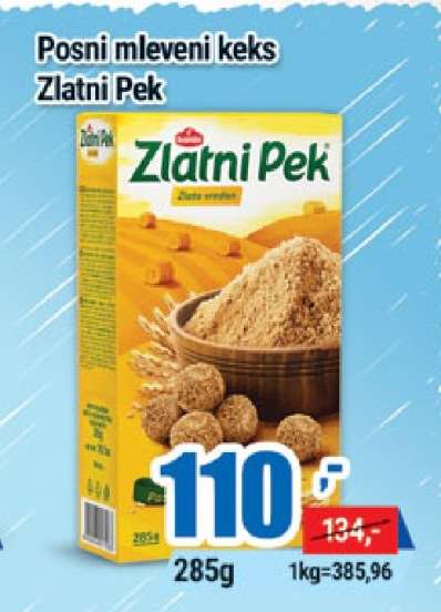 Posni mleveni keks Zlatni Pek