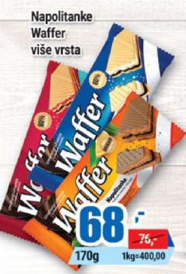 Napolitanke Waffer više vrsta
