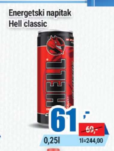 Energetski napitak Hell classic