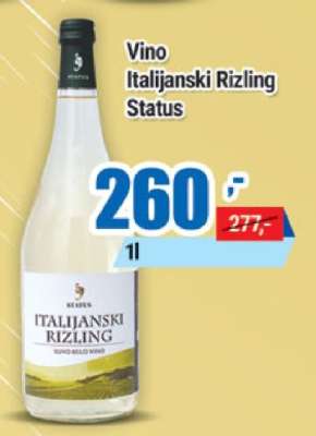 Vino Italijanski Rizling Status