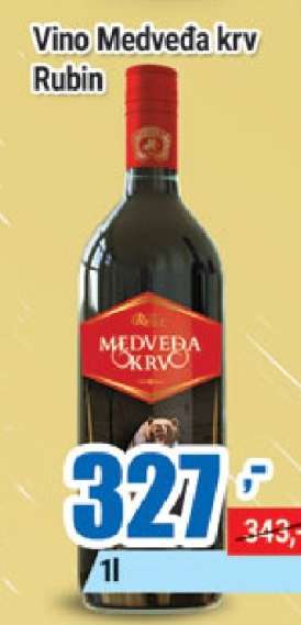 Vino Medveđa krv Rubin