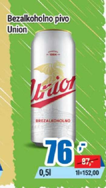 Bezalkoholno pivo Union