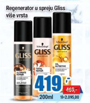 Regenerator u spreju Gliss