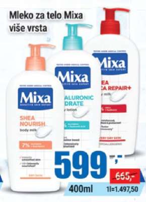 Mleko za telo Mixa