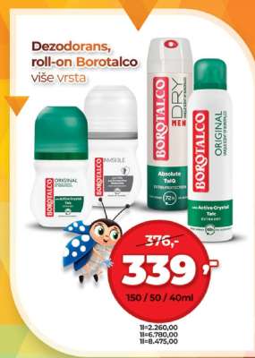 Dezodorans, roll-on Borotalco