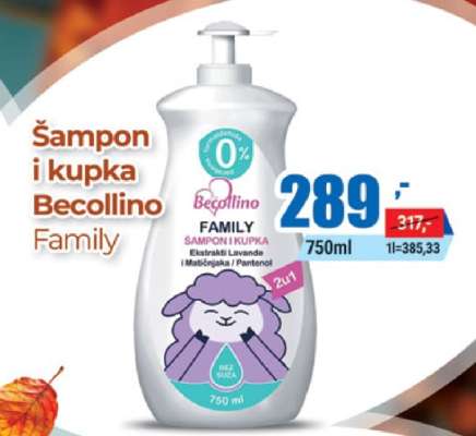 Šampon i kupka Becollino Family