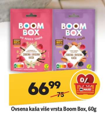 Ovsena kaša više vrsta Boom Box , 60g
