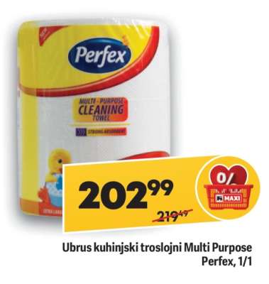 Ubrus kuhinjski troslojni multi purpose Perfex, 1/1
