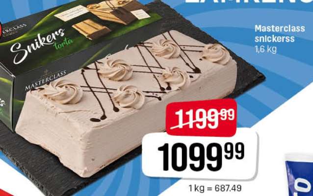 Masterclass Snickers torta