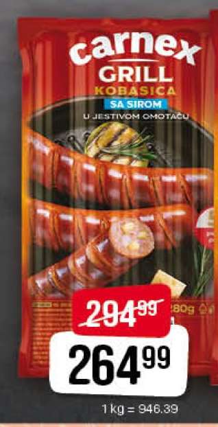Carnex Grill Kobasica sa Sirom