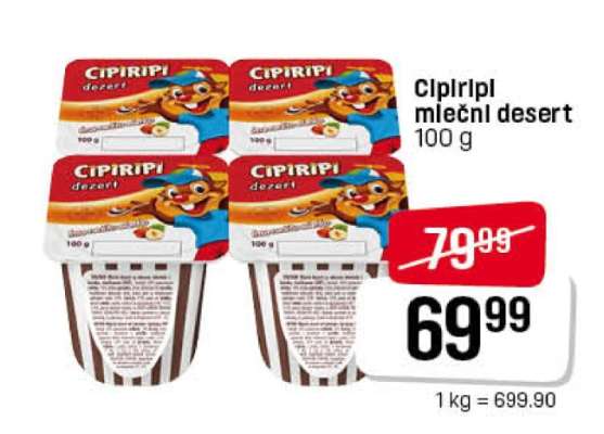 Cipiripi mléčný desert