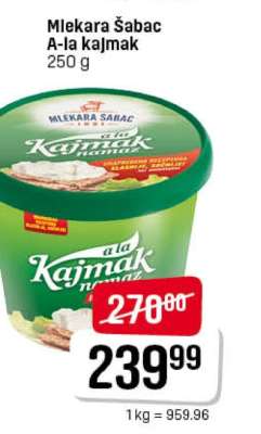 Mlekara Šabac A-la kajmak