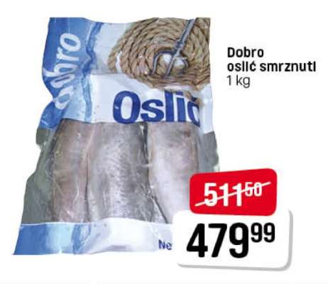 Dobro oslić smrznut