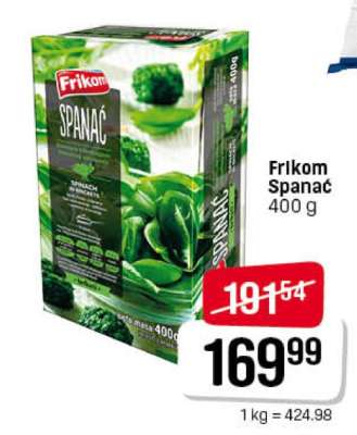 Frikom Spanać 400 g