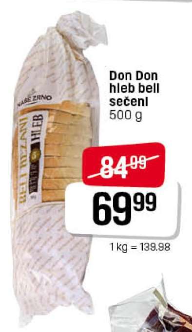 Don Don hleb bell sečeni