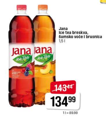 Jana ice tea breskva, šumsko voće i brusnica