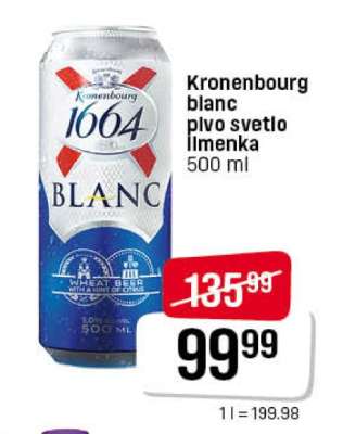 Kronenbourg blanc pivo svetlo limenka