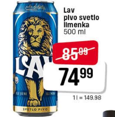 Lav pivo svetlo limenka