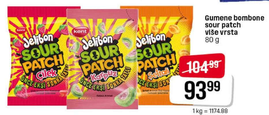 Gumene bombone Sour Patch