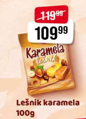 Lešnik karamela 100g