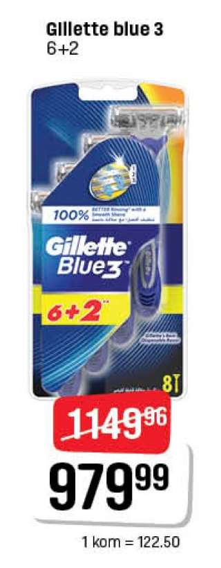 Gillette Blue 3 6+2