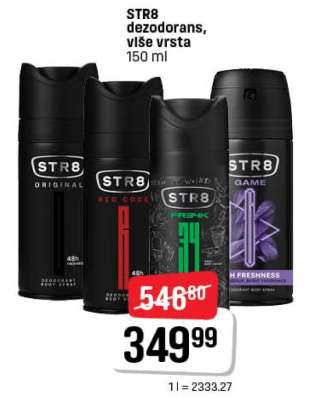 STR8 dezodorans, više vrsta