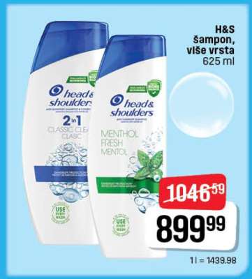 H&S šampon više vrsta