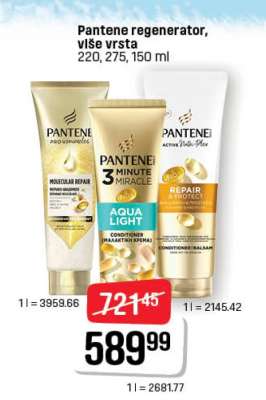 Pantene regenerator, više vrsta