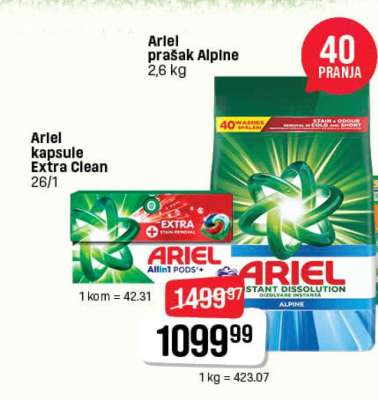 Ariel prašak Alpine