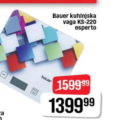 Bauer kuhinjska vaga KS-220 esperto