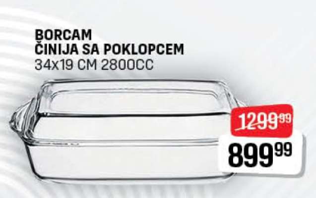 Borcama činija sa poklopcem