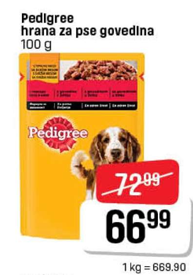 Pedigree hrana za pse govedina