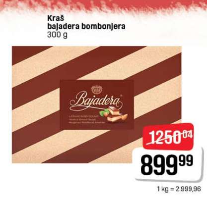 Kraš bajadera bombonjera