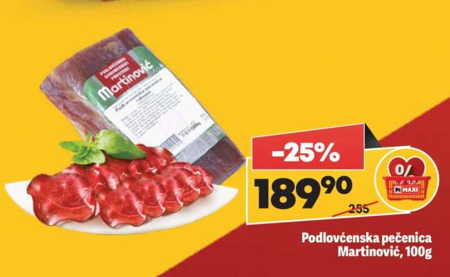 Podlovćenska pečenica Martinović 100g