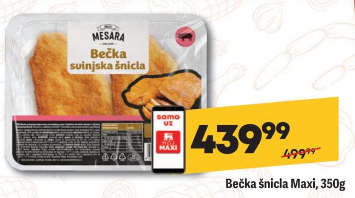Bečka šnicla Maxi, 350g