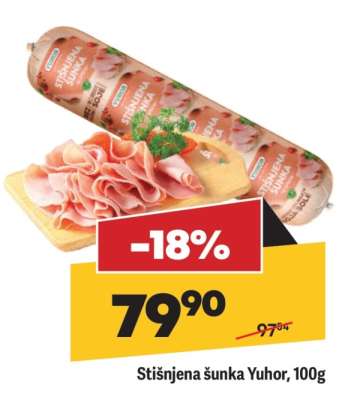 Stišnjena šunka Yuhor 100g