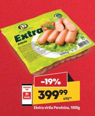 Ekstra viršla Perutnina 1000g