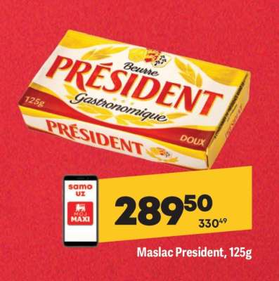 Maslac President 125g