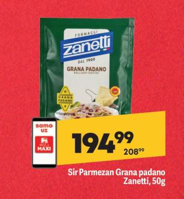 Sir Parmezan Grana padano Zanetti 50g