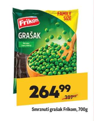 Smrznuti grašak Frikom, 700g