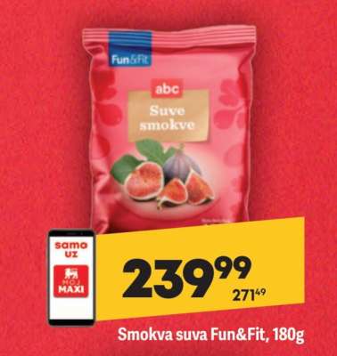 Smokva suva Fun&Fit, 180g