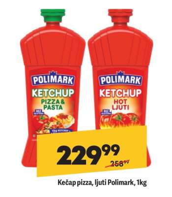 Kečap pizza ljuti Polimark 1kg