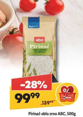 Pirinač oblo zrno ABC 500g