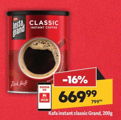 Kafa instant classic Grand 200g