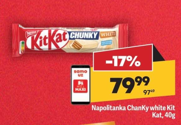 Napolitanka Chanky white Kit Kat 40g